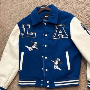Blue andWhite Men’s Varsity Jacket